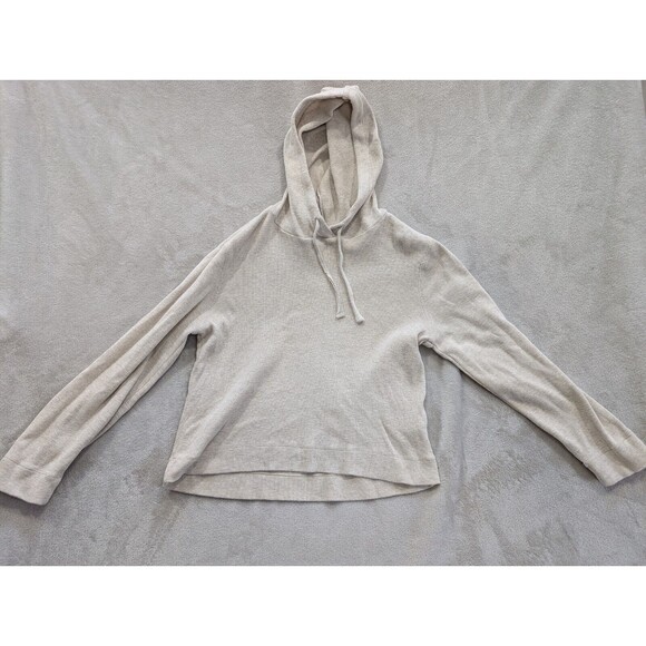 Lucky Brand Knitted Hoodie Womens Medium M Beige Cream - Picture 4 of 16